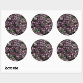 DIANTHUS FLOWERS RONDE STICKER (Vel)