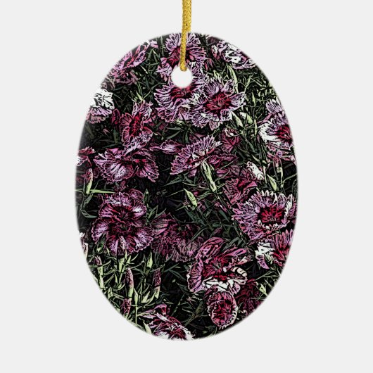 DIANTHUS KERAMISCH ORNAMENT (Voorkant)