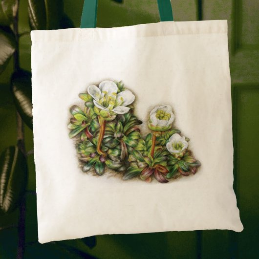 Diapensia lapponica flower art bag tote bag