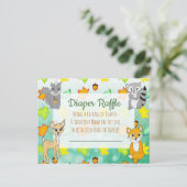 Diaper Baby shower Game Forest Animals Briefkaart (Staand voorkant)