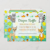 Diaper Baby shower Game Forest Animals Briefkaart (Voorkant / Achterkant)