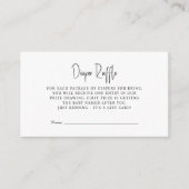 Diaper Baby shower Game minimalist bij Raffle Tick Informatiekaartje (Voorkant)