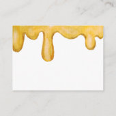 Diaper Baby shower Honey Bee Waterverf Informatiekaartje (Achterkant)