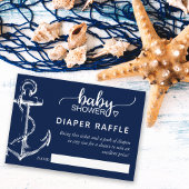 Diaper Baby shower met neusanker Informatiekaartje