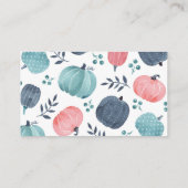 Diaper Baby shower Raffle Little Pumpkin-behuizing Informatiekaartje (Achterkant)