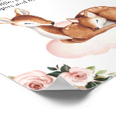 Diaper Baby shower Raffle Oh Deer Poster (Hoek)