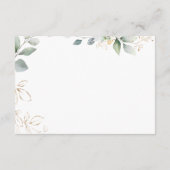 Diaper Baby shower Raffle Teddy Bear Informatiekaartje (Achterkant)