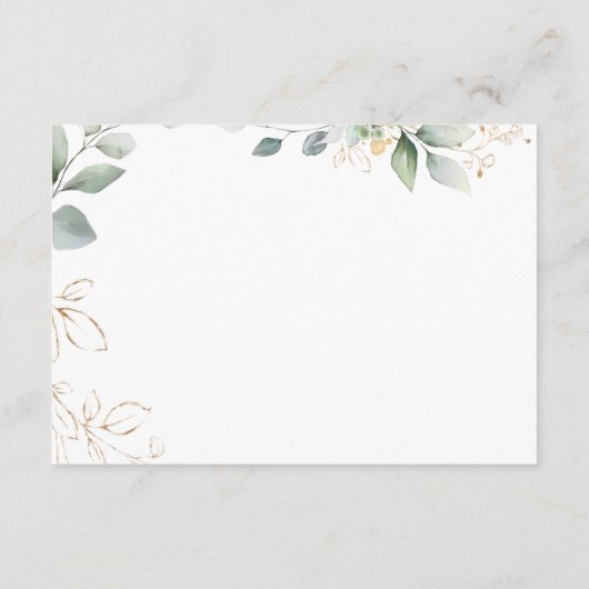 Diaper Baby shower Raffle Teddy Bear Informatiekaartje (Achterkant)