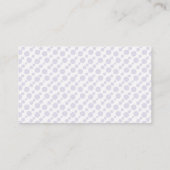 Diaper Baby shower Raffle Ticket Lavender Stars Informatiekaartje (Achterkant)