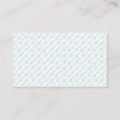 Diaper Baby shower Raffle Ticket Mint Stars Moon Informatiekaartje (Achterkant)