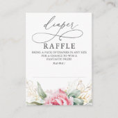 Diaper Baby shower Ticket Informatiekaartje (Voorkant)