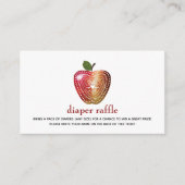 Diaper Baby shower van Raffle Apple Plays Informatiekaartje (Voorkant)