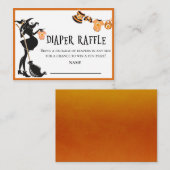 Diaper Baby Witch Halloween Enclosure Kaart (Voorkant / Achterkant)