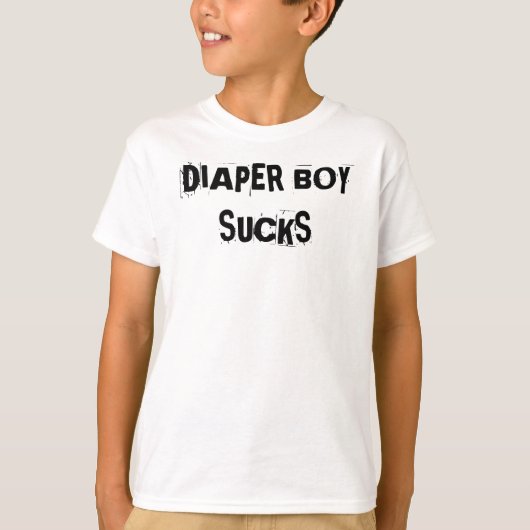 DIAPER BOY SUCKS T-SHIRT (Voorkant)