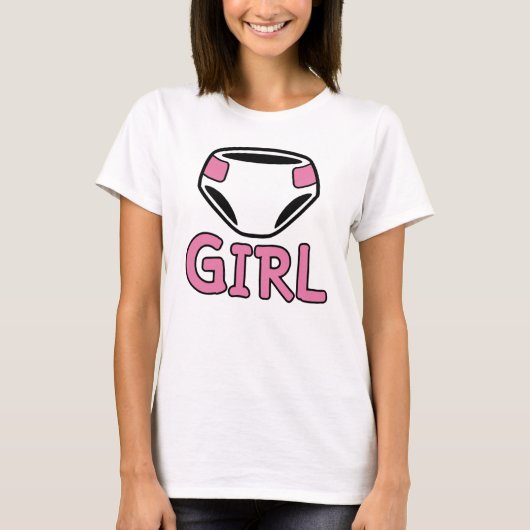 DIAPER GIRL T-SHIRT (Voorkant)