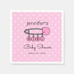 Diaper in Baby shower Napkins Servetten
