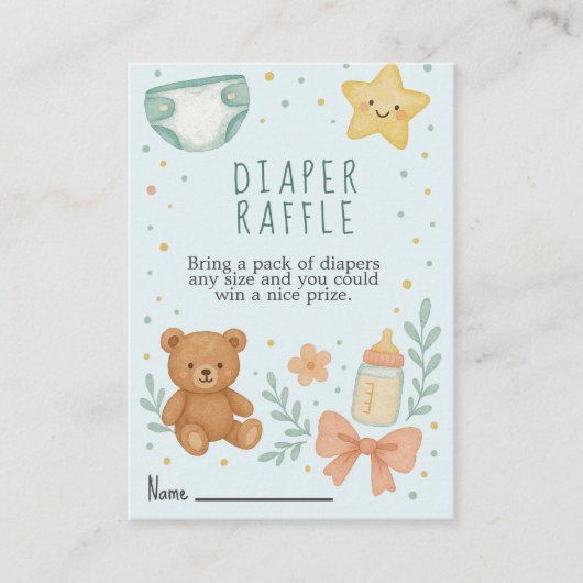 Diaper informatiekaartje (Voorkant)