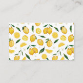 Diaper Kaart Raffle, Lemon Thmed Baby shower (Achterkant)