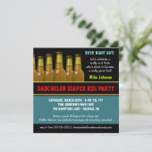 Diaper Keg - Dadchelor Beer Party - Uitnodigingen (Staand voorkant)