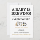 Diaper Kegger Invitation Beer & Diapers Dad Shower Kaart (Voorkant)