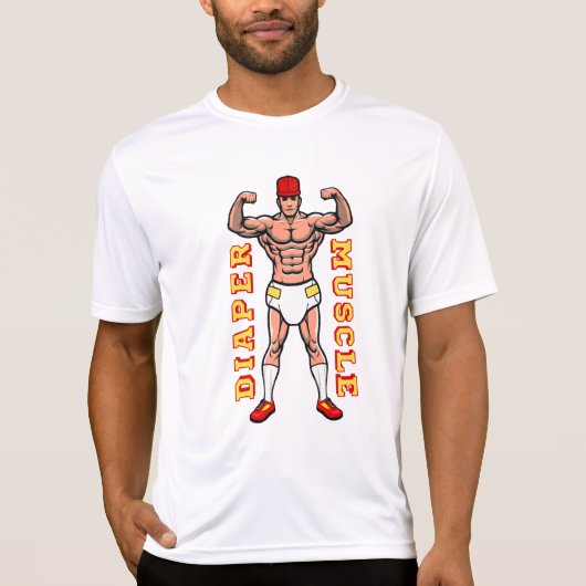 DIAPER MUSCLE T-SHIRT (Voorkant)