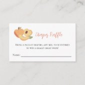 Diaper over Baby shower met kleine rotatiepersen i Informatiekaartje (Voorkant)