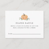 Diaper over raffle-behuizing | Herfst Waterverf Pu Informatiekaartje (Voorkant)