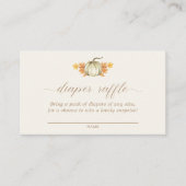 Diaper Raffle - Autumn Herfst Baby shower | Informatiekaartje (Voorkant)