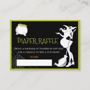 Diaper Raffle Baby Brewing Witch Halloween Informatiekaartje