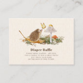 Diaper Raffle Baby shower Hedégel Butterfly Informatiekaartje (Voorkant)
