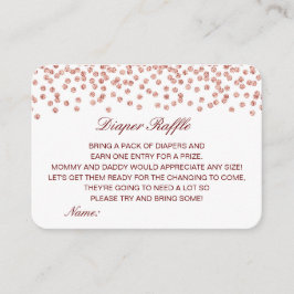 Diaper Raffle Baby Shower Insert Printed Informatiekaartje