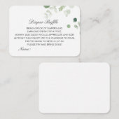 Diaper Raffle Baby Shower Insert Printed Informatiekaartje (Voorkant / Achterkant)