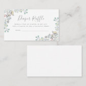 Diaper Raffle | Baby shower uitnodiging (Voorkant / Achterkant)