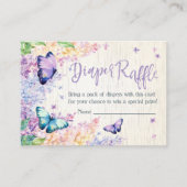 Diaper Raffle | Baby shower-uitnodigingskaart Informatiekaartje (Voorkant)