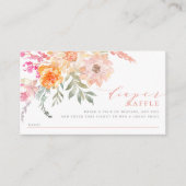 Diaper Raffle | Blush & Blauwgroen lentes Baby sho Informatiekaartje (Voorkant)