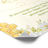Diaper Raffle Bumblebee Honey Baby shower Sprinkle Poster (Hoek)