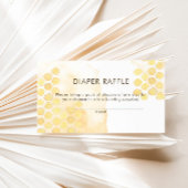 Diaper Raffle Bumblebee Honeycomb Informatiekaartje