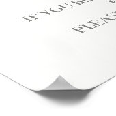 Diaper Raffle Butterfly-teken Poster (Hoek)