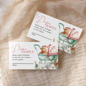 Diaper Raffle Christmas Gingerbread Baby Shower Informatiekaartje