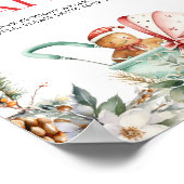 Diaper Raffle Christmas Gingerbread Baby Shower Poster (Hoek)