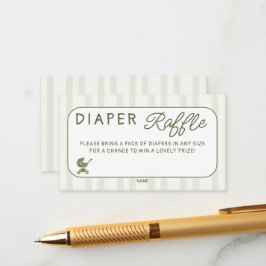 Diaper Raffle Coffee Brewing Brunch Baby Shower Informatiekaartje