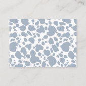 Diaper Raffle Cowboy Western Baby Shower Informatiekaartje (Achterkant)