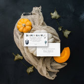 Diaper Raffle Cute Halloween Monster Baby Shower Informatiekaartje