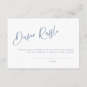 Diaper Raffle Denim/Dusty Blue Bohemian Informatiekaartje (Voorkant)