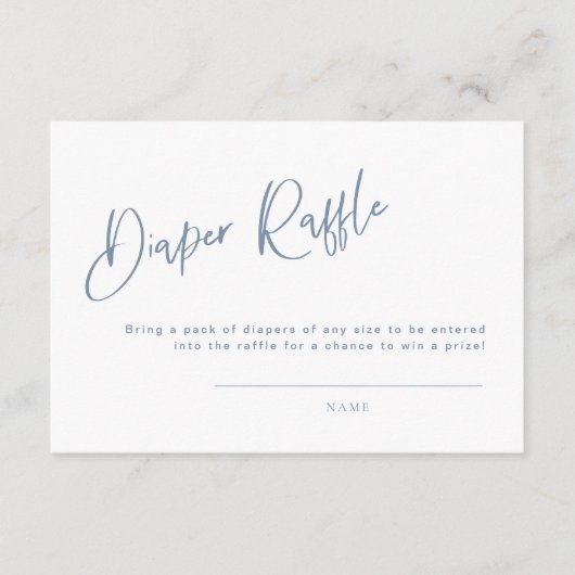 Diaper Raffle Denim/Dusty Blue Bohemian Informatiekaartje (Voorkant)