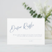 Diaper Raffle Denim/Dusty Blue Bohemian Informatiekaartje (Staand voorkant)