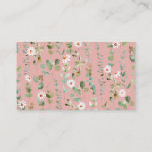 Diaper Raffle Eucalyptus Baby shower Informatiekaartje (Achterkant)