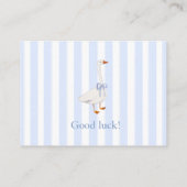 diaper raffle goose informatiekaartje (Achterkant)