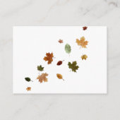 Diaper Raffle Halloween Autumn Pumpkin Informatiekaartje (Achterkant)