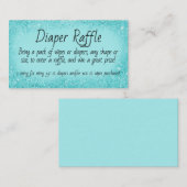 Diaper Raffle Invitation Insert Informatiekaartje (Voorkant / Achterkant)